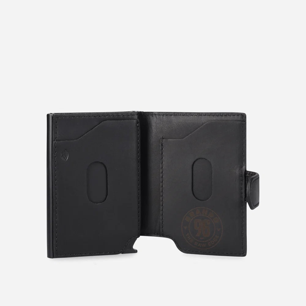 Brando James Detailed Metal Card Holder-Black 2006JAMBLK