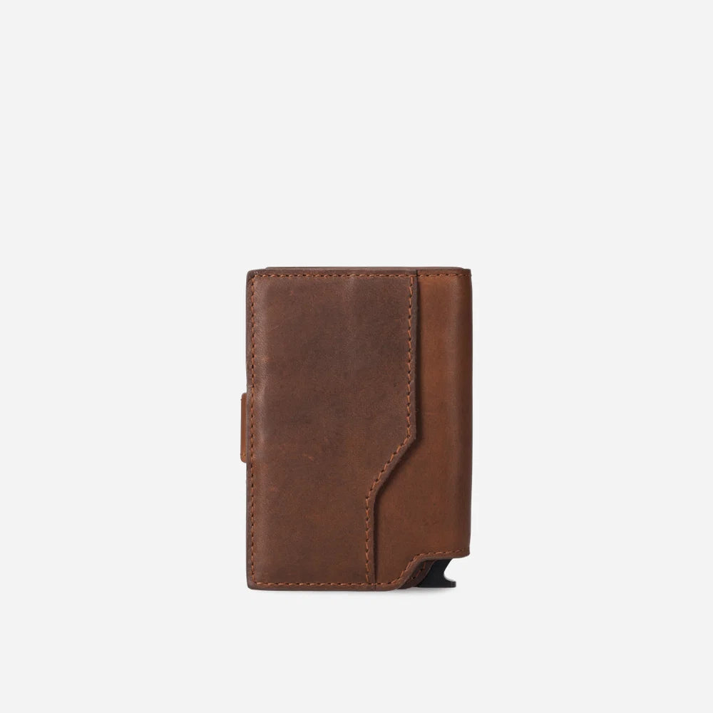 Brando James Detailed Metal Card Holder-Brown 2006JAMBRN.