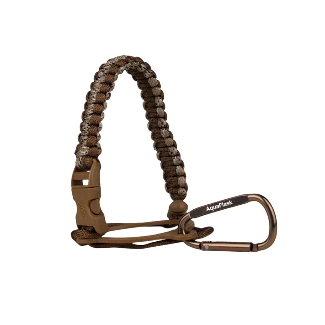Aquaflask FLASK BOTTLE AquaFlask Paracord Handle Printed Brown AF-B458