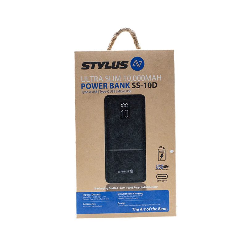 Stylus Ultra Slim Power Bank SS-10-D 10000MAH