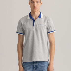 Gant Sailing Piqué Polo Shirt  Light Grey (8021863137369)