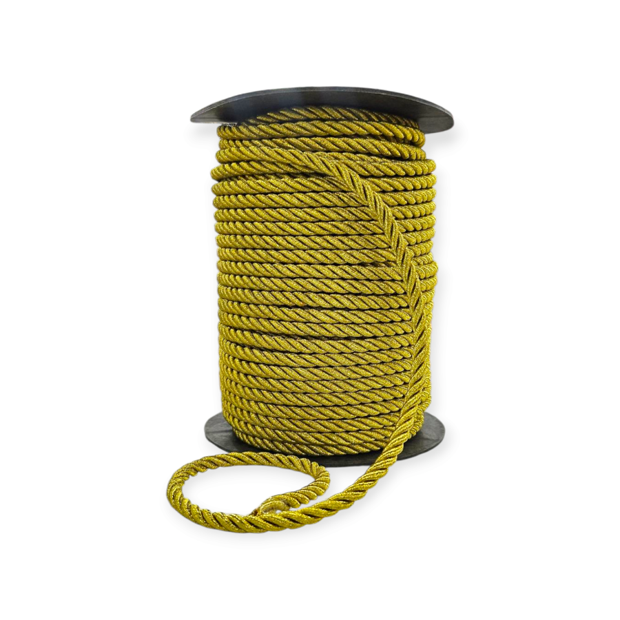 7mm Gold Metallic Twisted Cord (7948720668761)