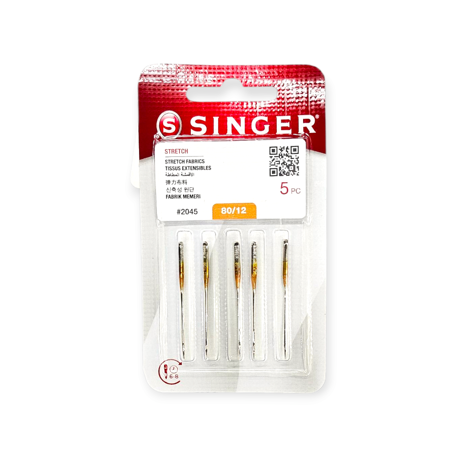 Singer Domestic Needle 2045 5pc (7981542015065)