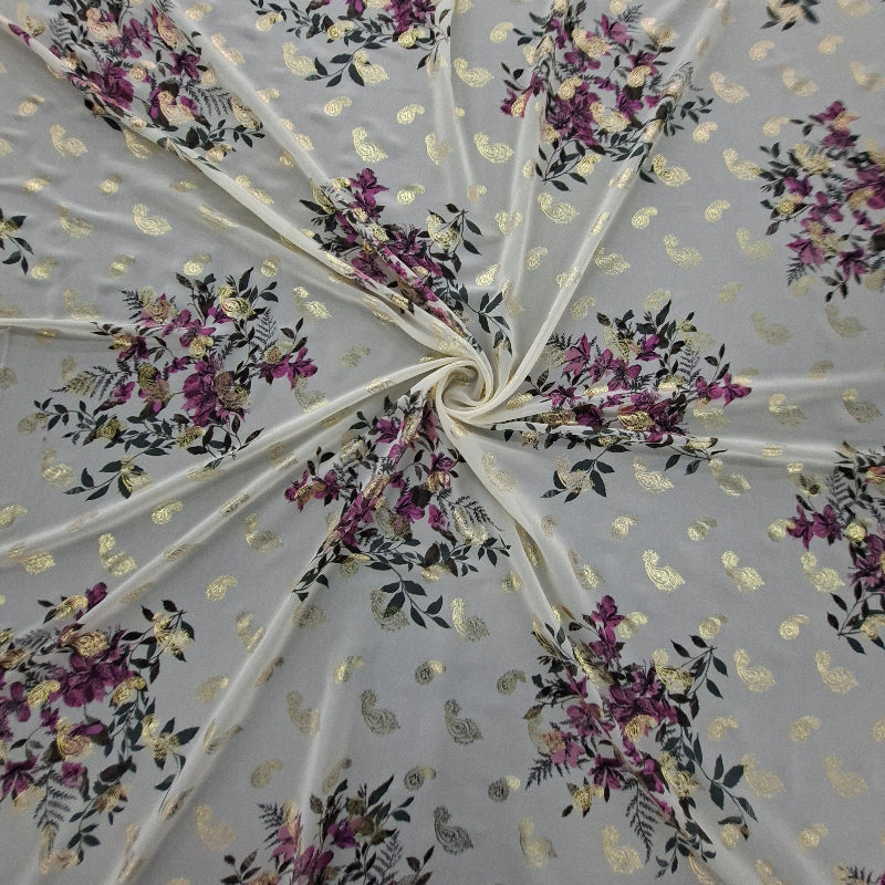 Printed Foil Chiffon 150cm