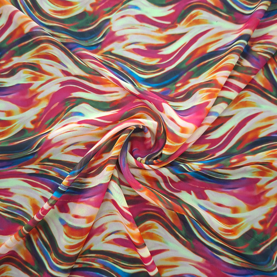 Peach Chiffon Digital 150cm