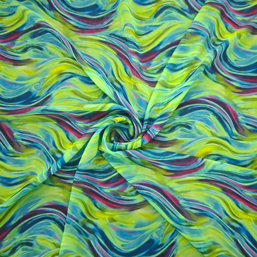 Peach Chiffon Digital 150cm