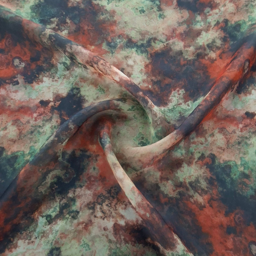 Printed Organdy Fabric Floral