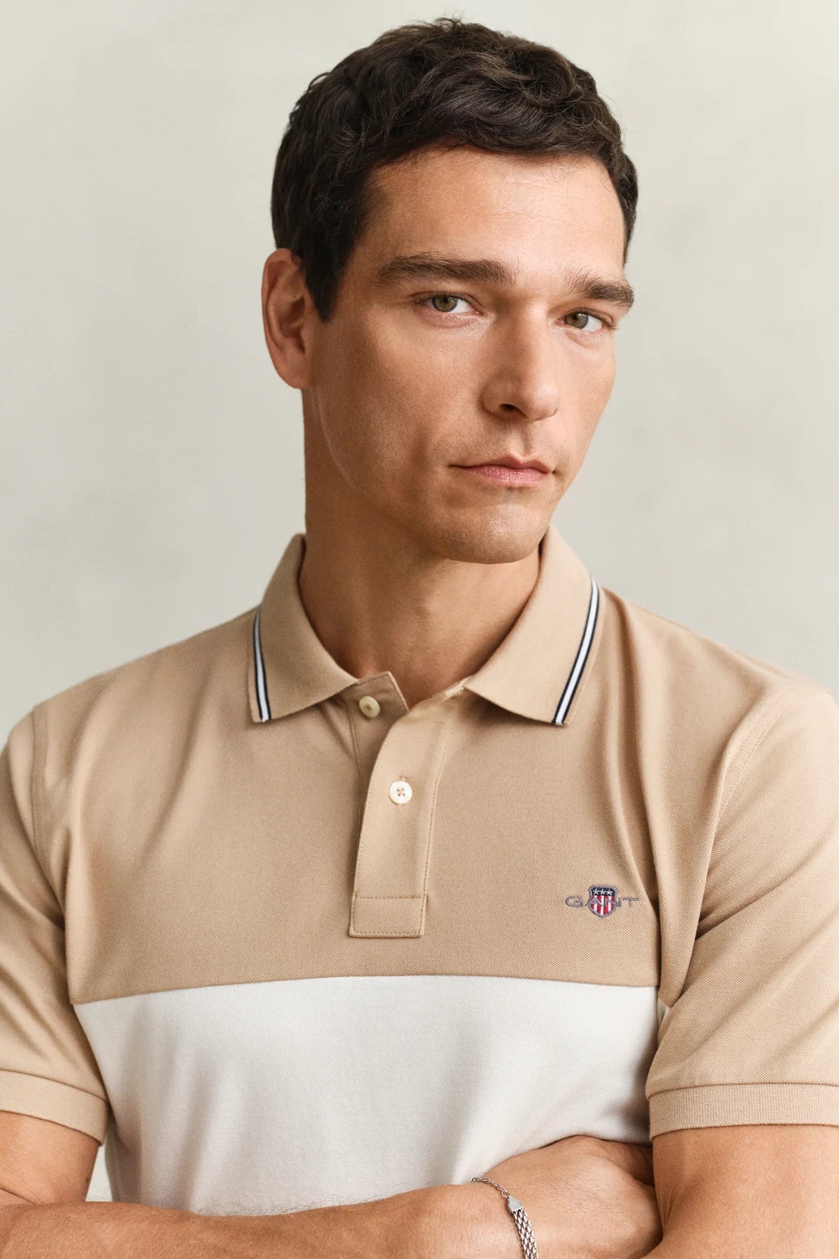 Gant Men's Cut And Sewen Pique Polo Shirt-Evening Blue 2014091.
