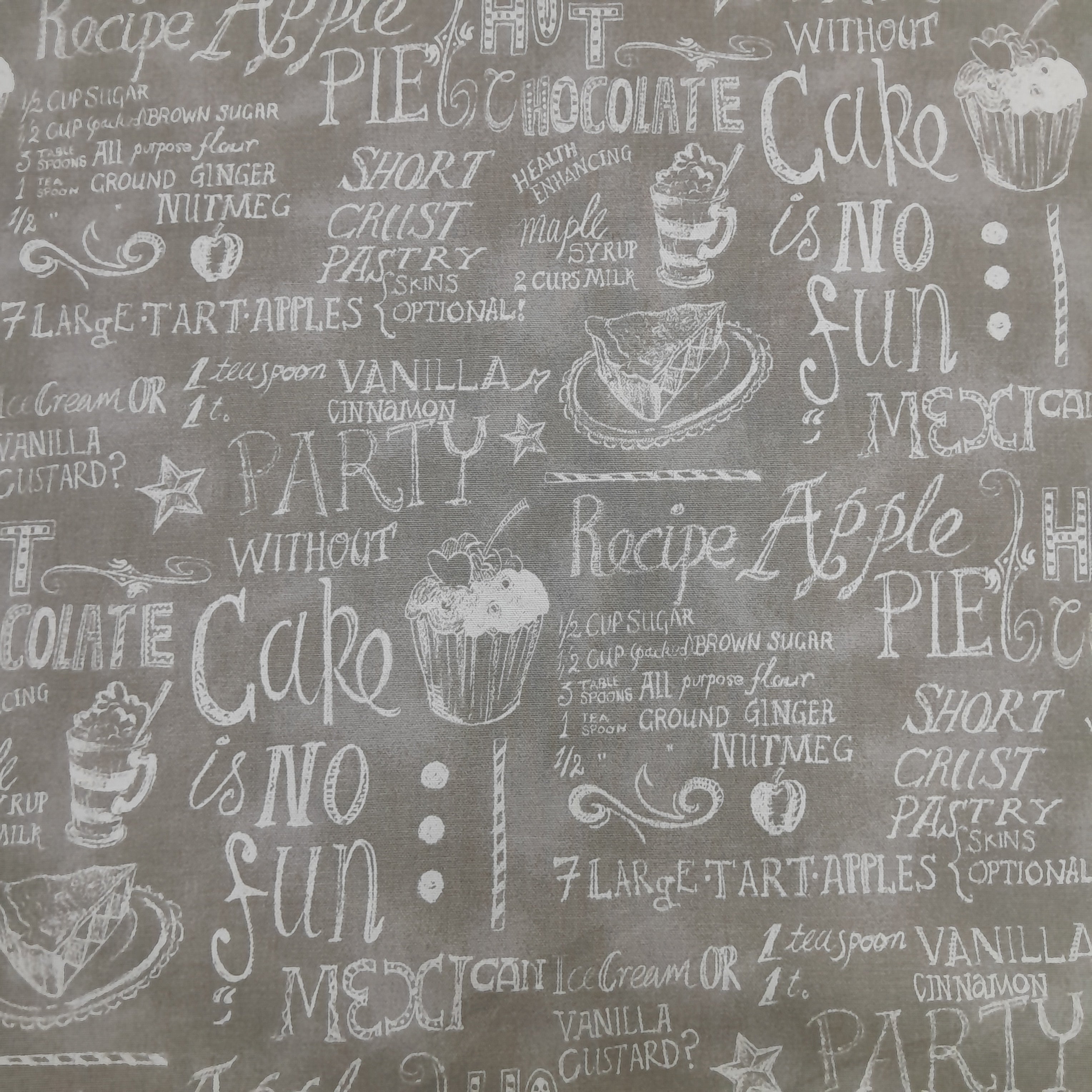 Printed Cotton Fabric Easy as Pie 140 cm