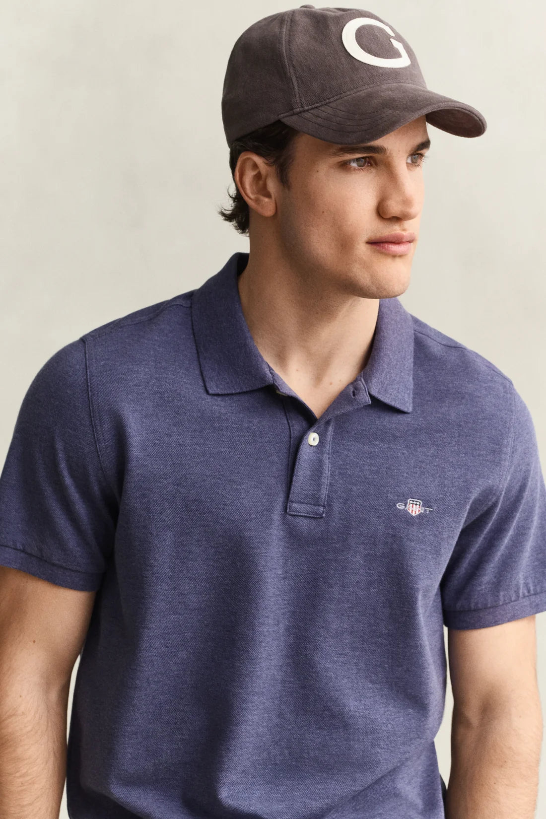 Gant Regular Shield Short Sleeve Pique Denim