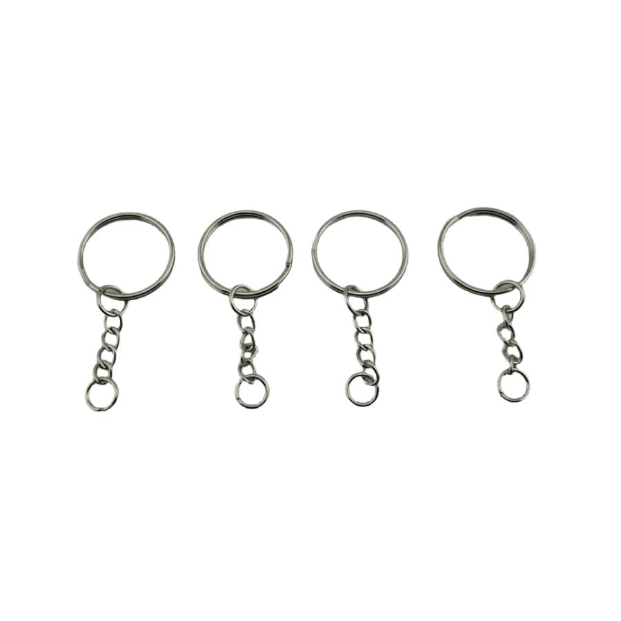 Keyring With Chain 2.5cm 4PC.