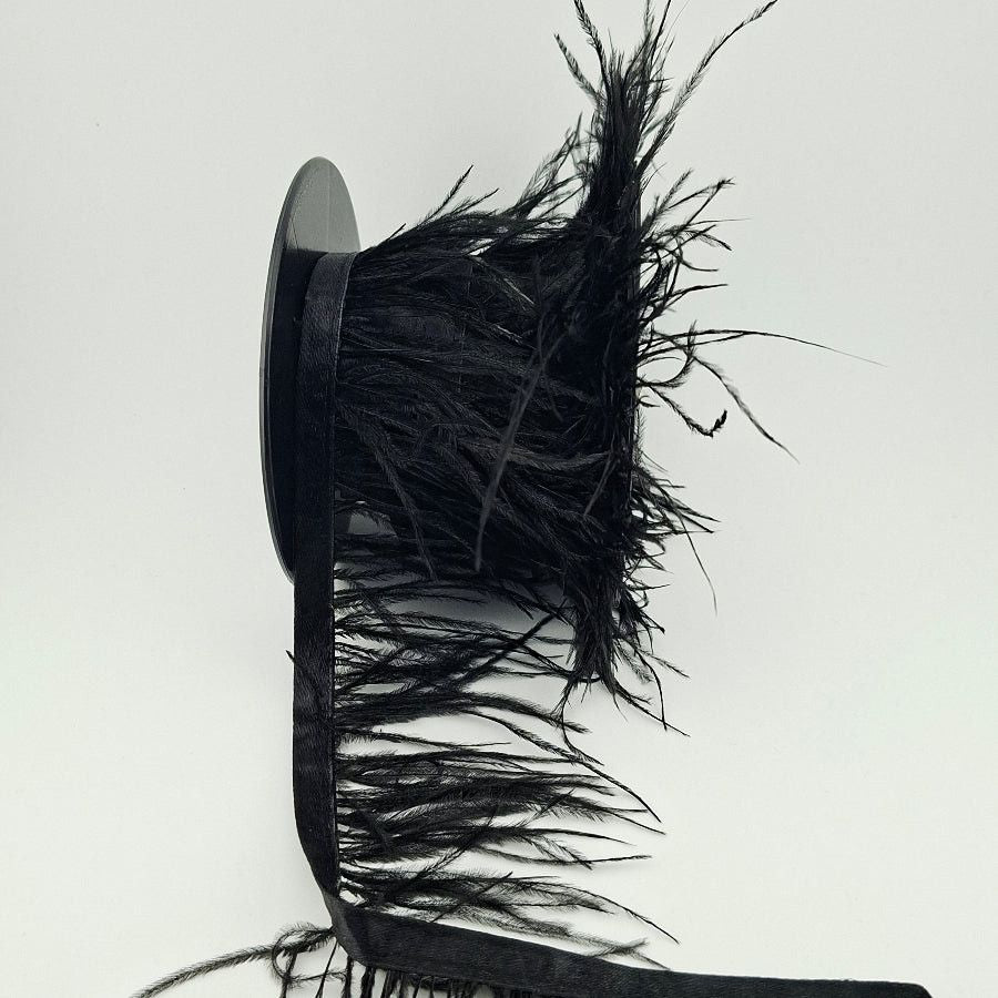 Ostrich Feathers Black LWOFT.