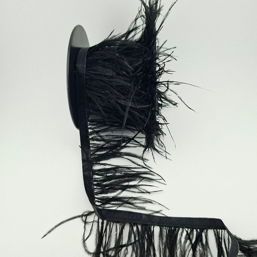 Ostrich Feathers Black LWOFT.