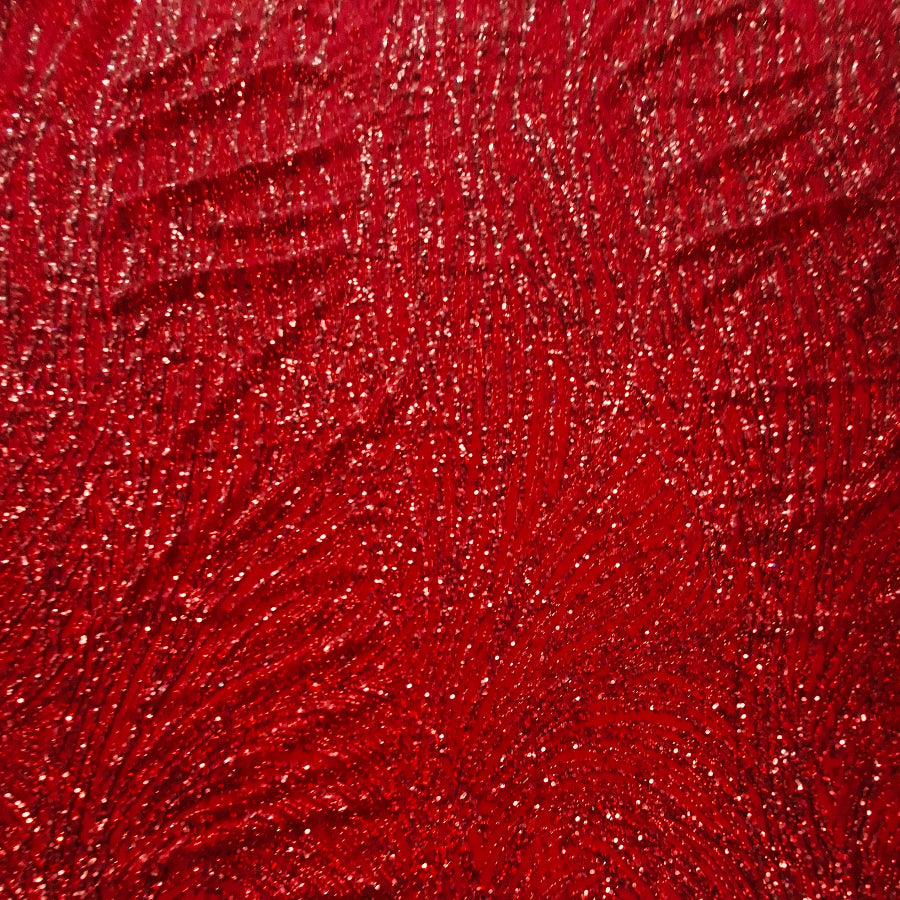 Caviar Tulle Fabric Red Wine 120cm