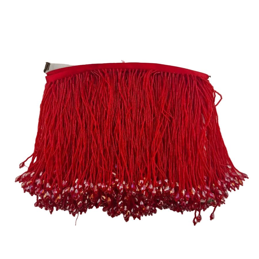 Crystal Glass Beaded Fringe.
