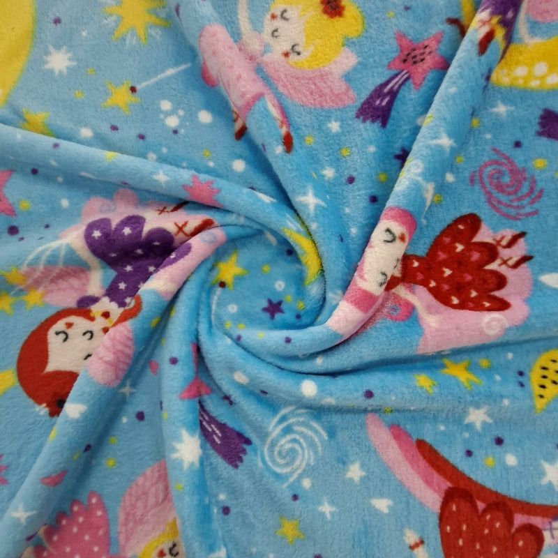 Printed Mongolian Fleece.