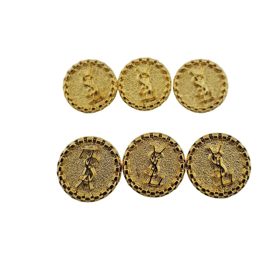 Gold Pleated Buttons 21mm 25in.
