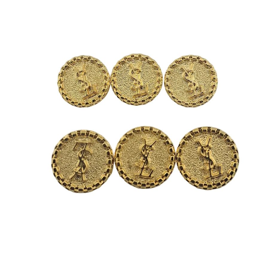 Gold Pleated Buttons 21mm 25in.