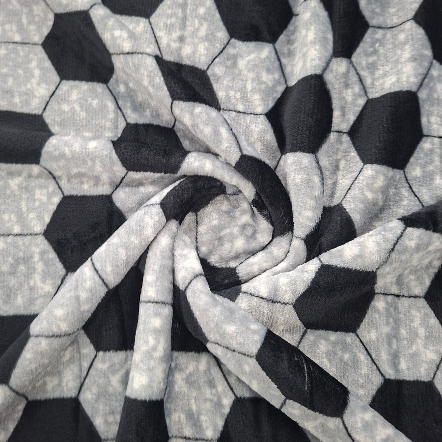 Printed Mongolian Fleece Fabric 150 cm.