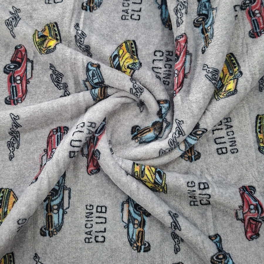 Printed Mongolian Fleece Fabric 150 cm.