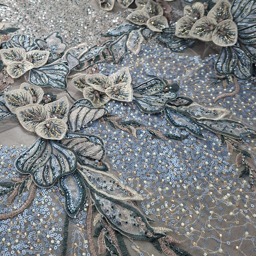 Willow Eveningwear Blue Lace