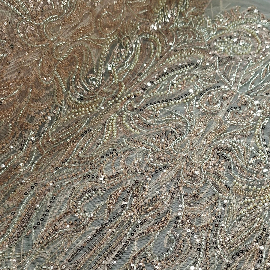 Beaded Bridal Lace Fabric