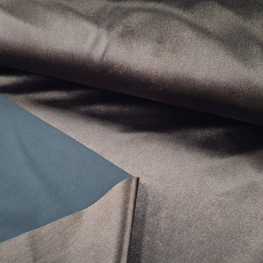 Bonded Prada Velvet Fabric Navy 140 cm