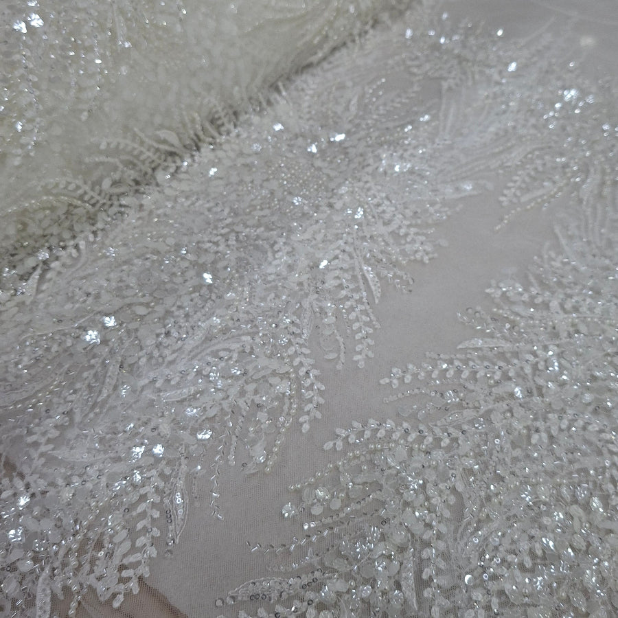 Eveningwear Off White Bridal Lace.