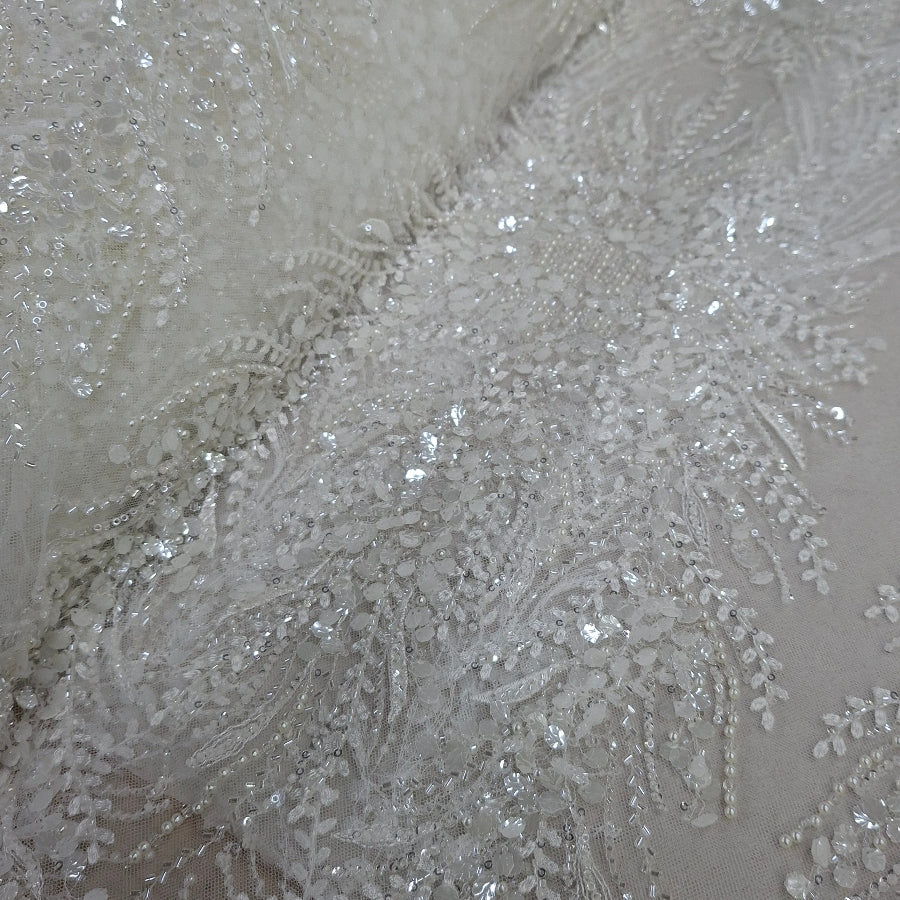 Eveningwear Off White Bridal Lace.
