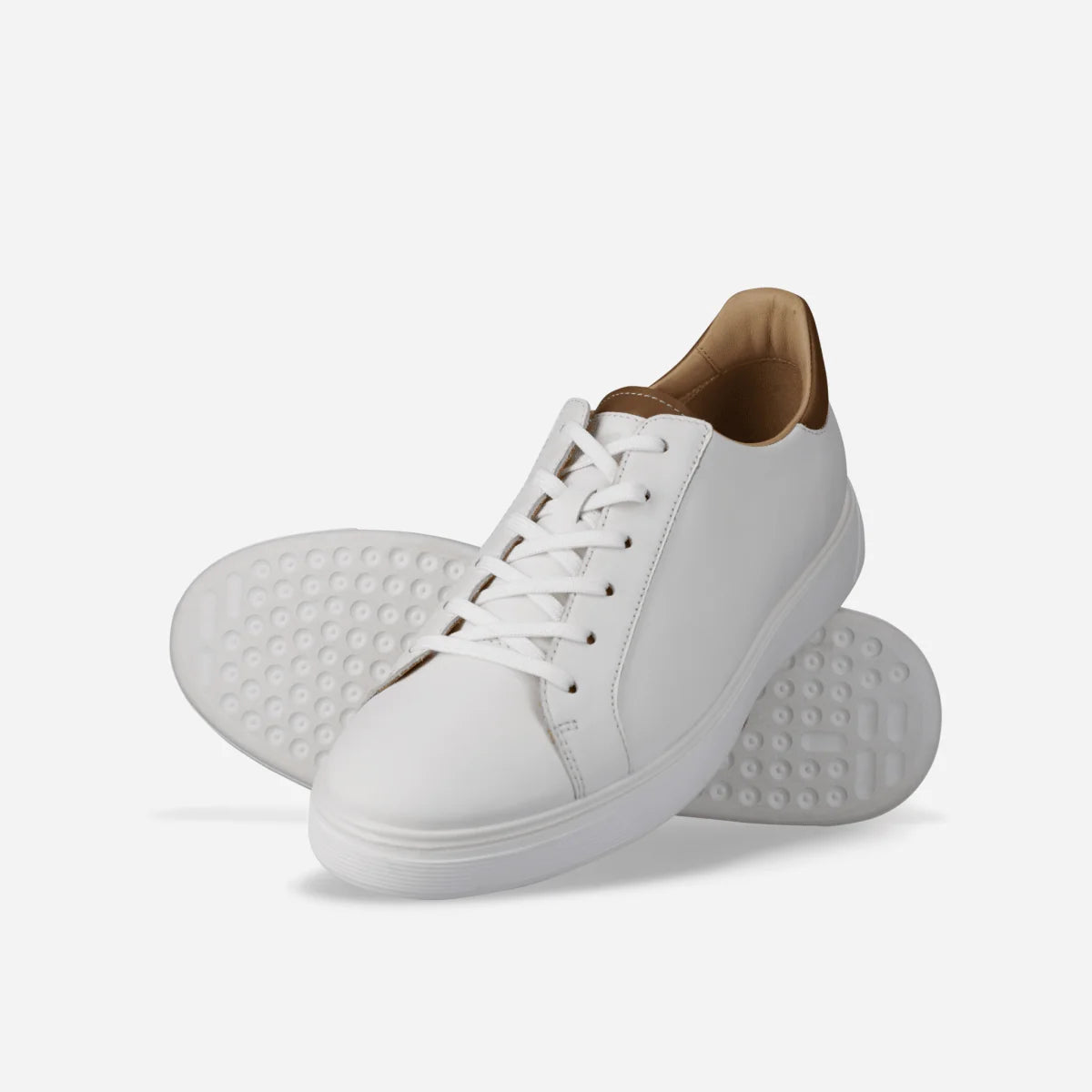 Jekyll & Hide Men's Seattle Sneaker-White Tan 2056WHTAN