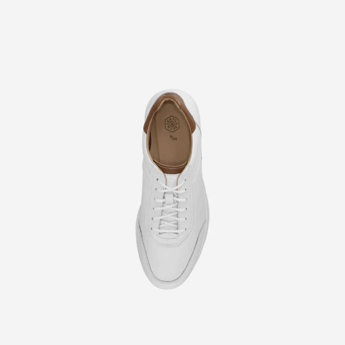 Jekyll & Hide Men's Clifton Sneaker-White Tan 2059WHTAN