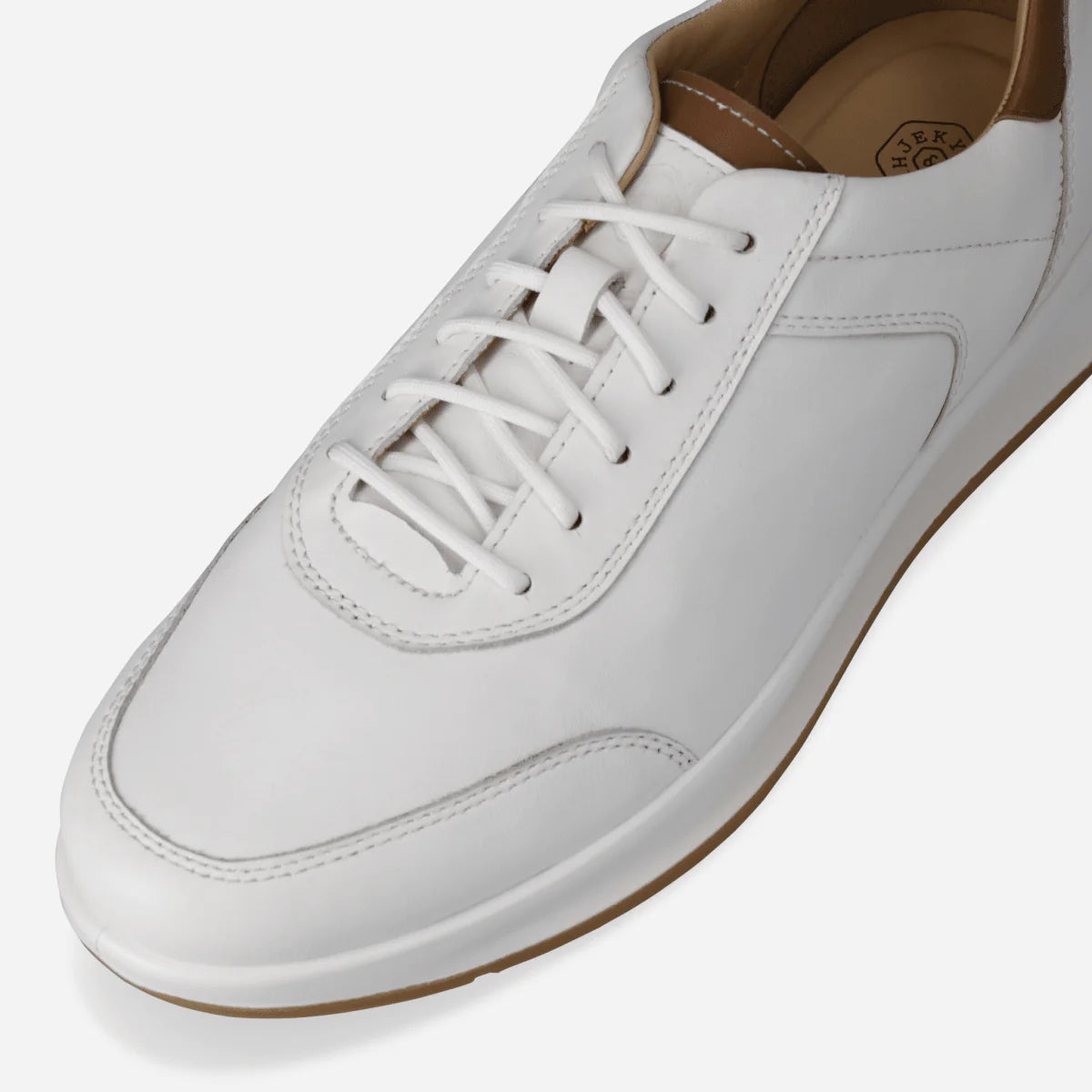 Jekyll & Hide Men's Clifton Sneaker-White Tan 2059WHTAN