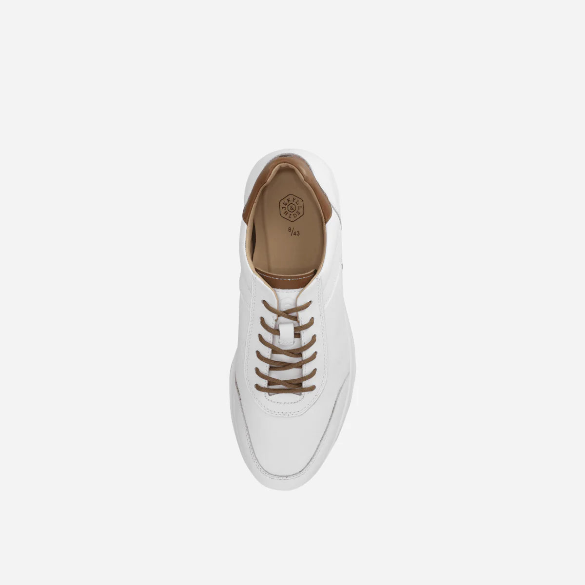 Jekyll & Hide Men's Clifton Sneaker-White Tan 2059WHTAN