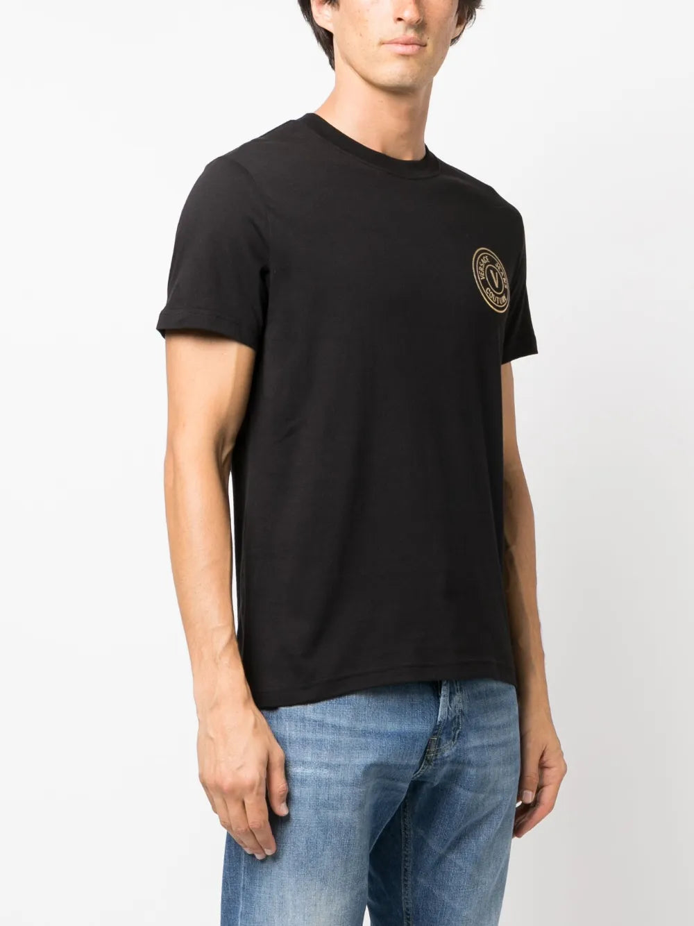 Versace Jeans Couture Slim T Shirt Black/Gold
