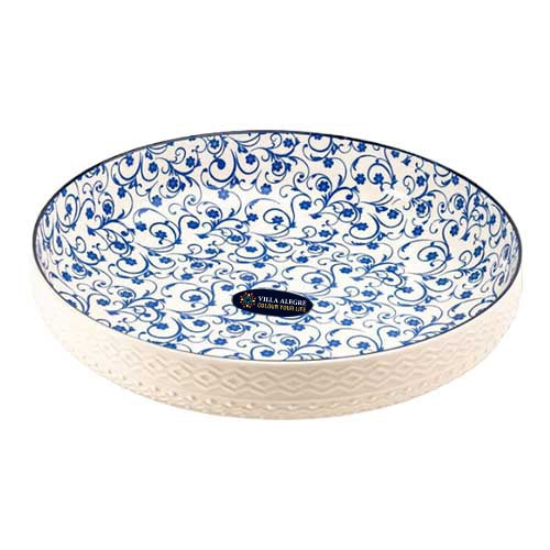 Villa Alegre Ceramic Embossed 23cm Salad Dish 20902