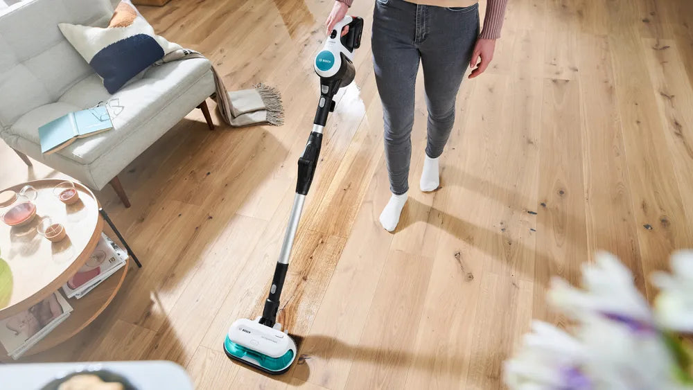 Bosch Rechargeable 2 in 1 Vacuum and Mop Unlimited 7 ProHygienic Aqua White BCS71HYG1