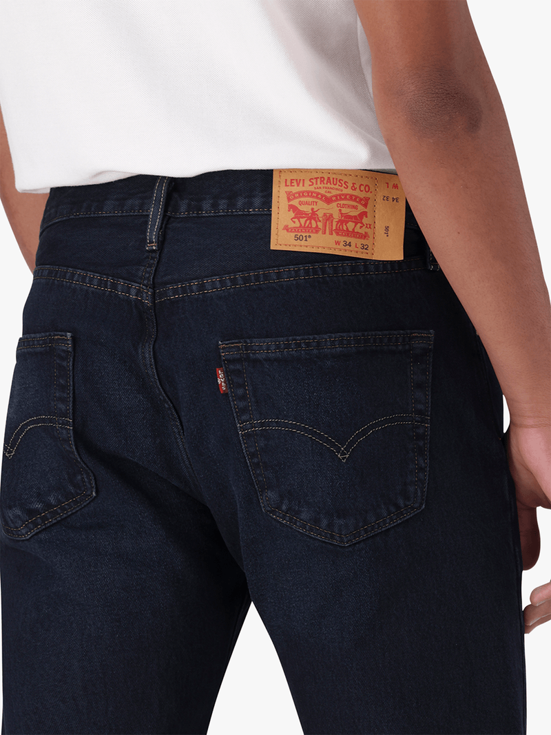 Levi's 501 Original Fit Denim Jeans Mens Dark/Night Hours A5447-0003
