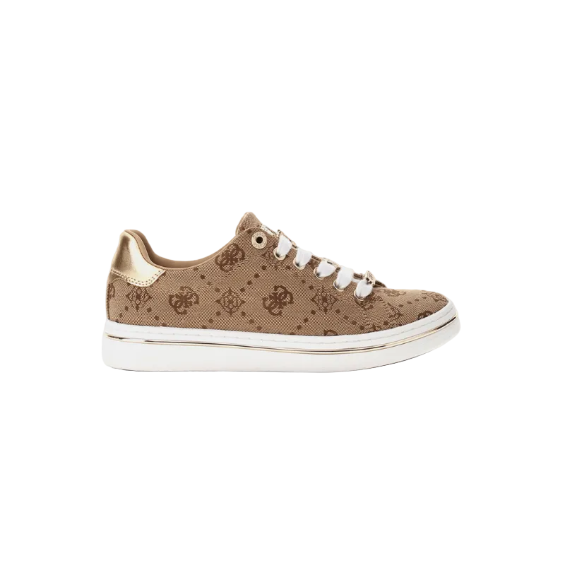Guess Women's Stasey 2 4G Peony Logo Sneaker-Brown GM18100