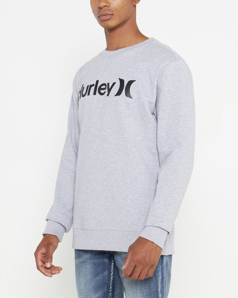 Hurley Sweater Hurley One & Only Crew Fleece Grey (7633568137305)