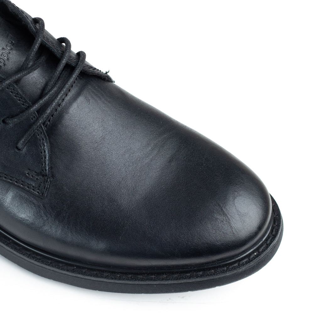 Hush Puppies Mens Dylan Casual Lace Up Shoes-Black HPM00676BKBK