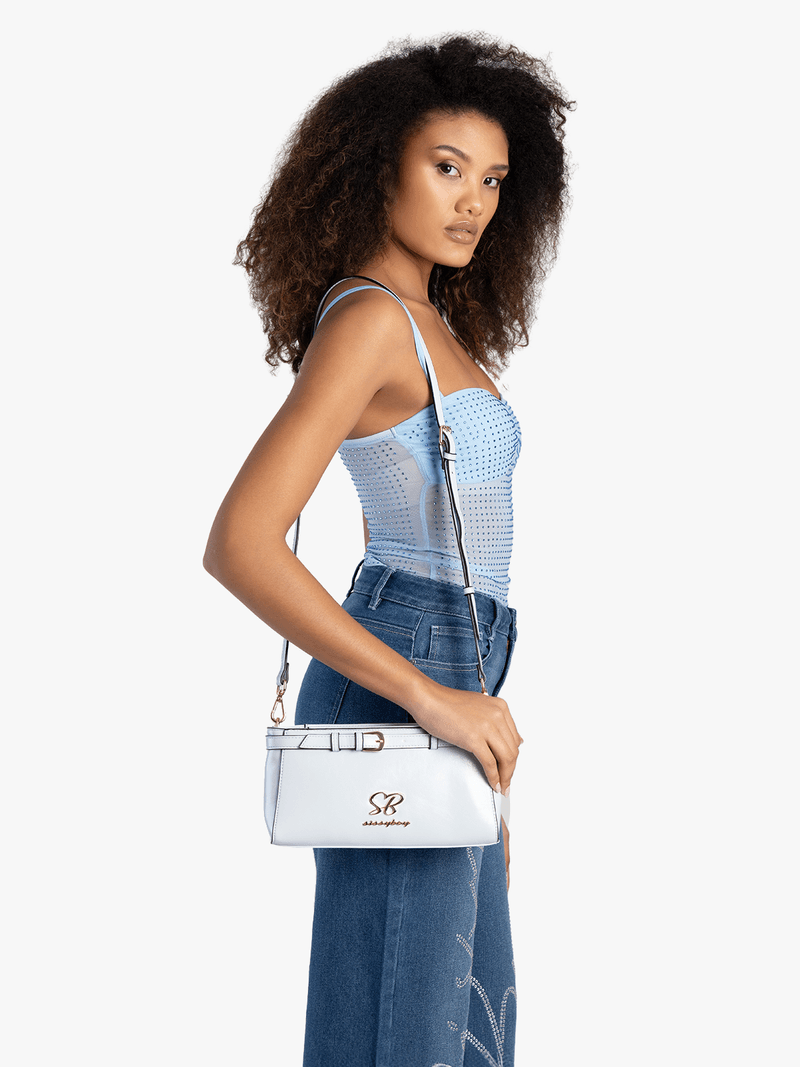 Sissy Boy Women's Blue Shoulder Bag (8025718784089)