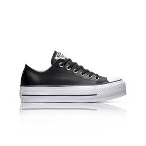 Converse Women's CTAS Platform Low Black Sneaker (8029281321049)