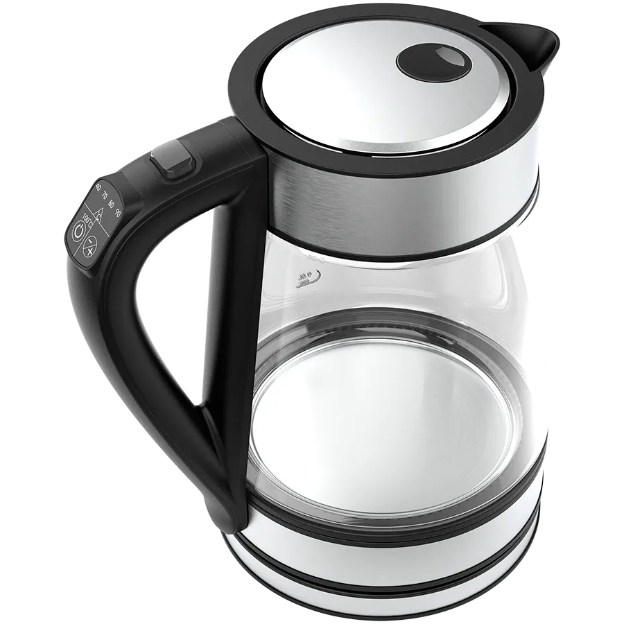 AENO EK1S Smart Electric Kettle Wi-Fi Glass 1.7L, Temp Control Black AEK0001S.