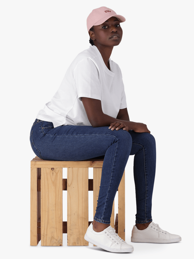 Levi's Women's Blue Curvy Hirise Superskinny Warm Jeans A41230098