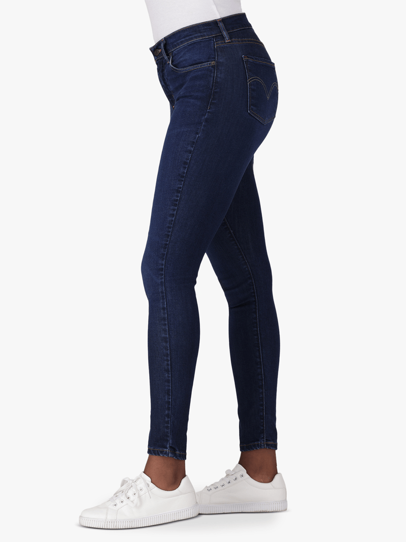 Levi's Blue Curvy Hirise Superskinny Warm Jeans