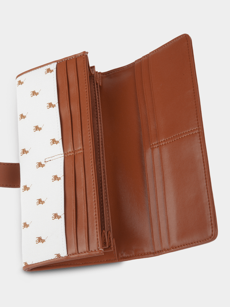 Women's Polo White Iconic Clutch Purse