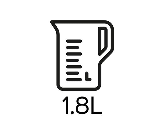 Mellerware Kettle 360 Degree Cordless Glass White 1.8L 2200W Cloud 22300WH