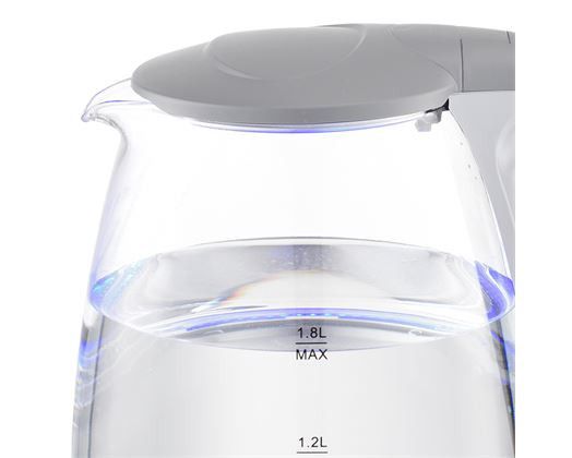 Mellerware Kettle 360 Degree Cordless Glass White 1.8L 2200W Cloud 22300WH.