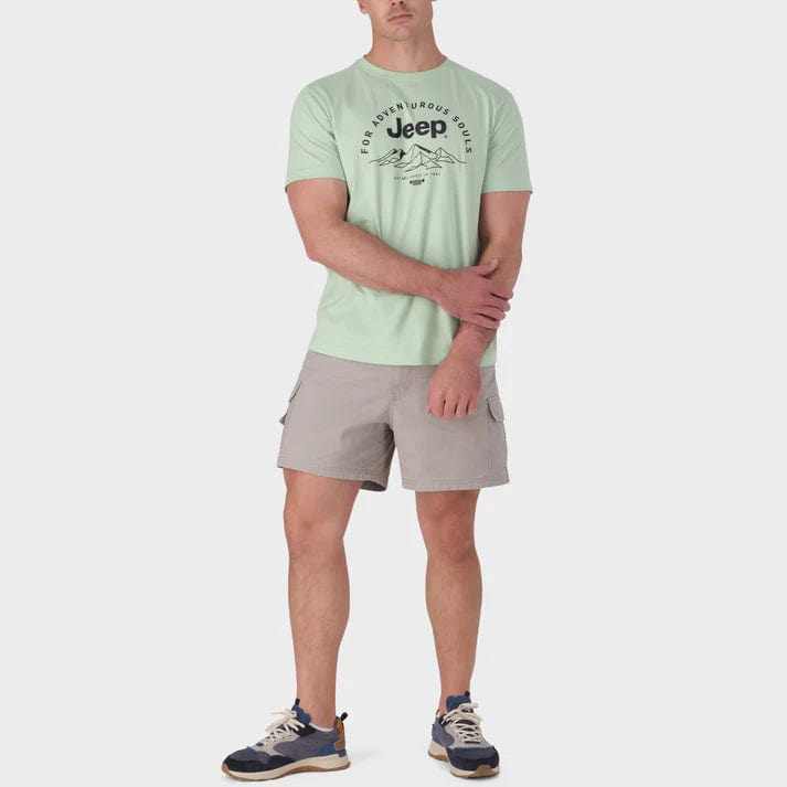 Jeep T Shirt Jeep Men's Fashion Graphic Tee Green (7803575861337)