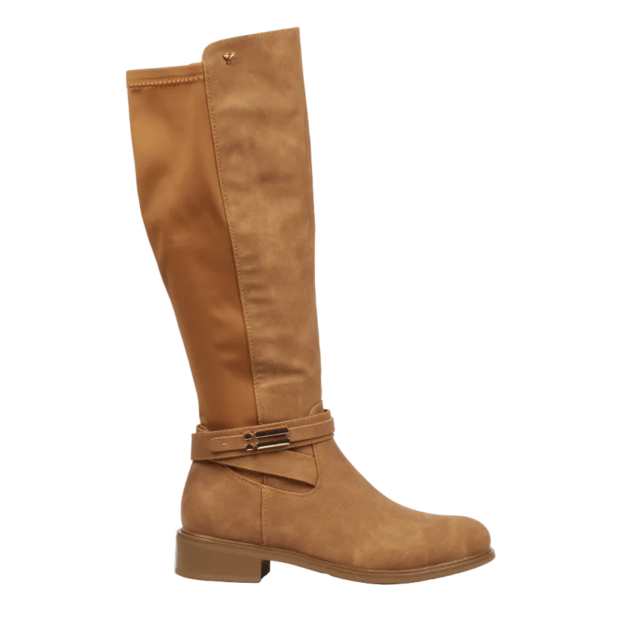 Butterfly Huda 19 Ladies High Boots Tan.